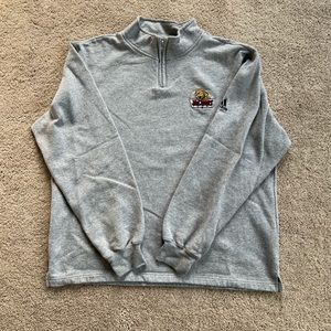 Mens IUPUI Adidas quarter zip. Large. Gently used. Non smoking.